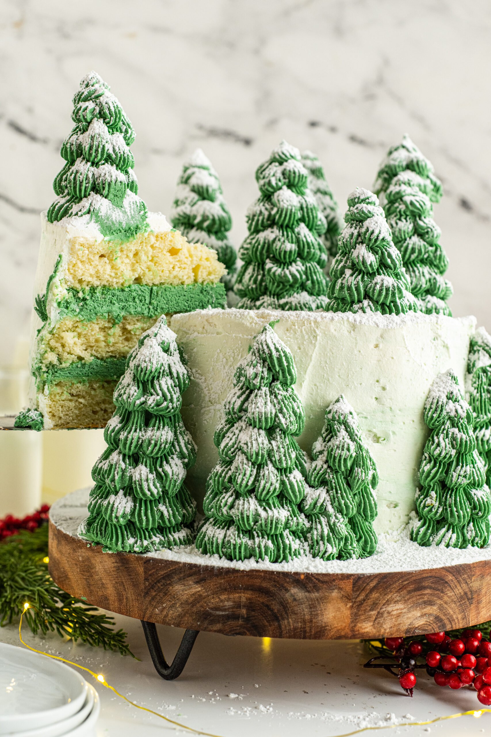 christmas tree cake recipe