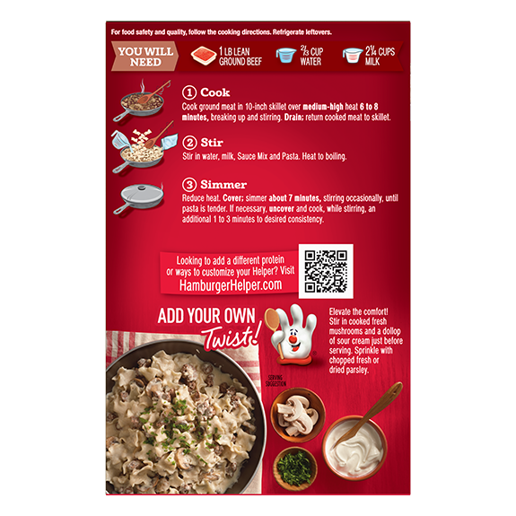 recipe for hamburger helper stroganoff