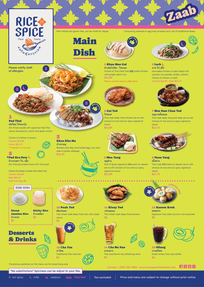 rice n spice punjabi cuisine jasper menu