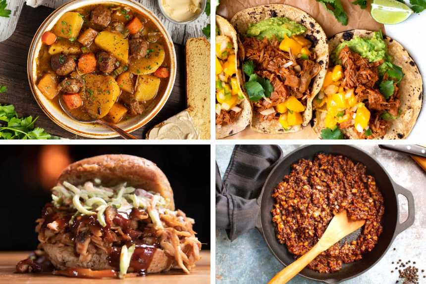 vegan recipes with meat