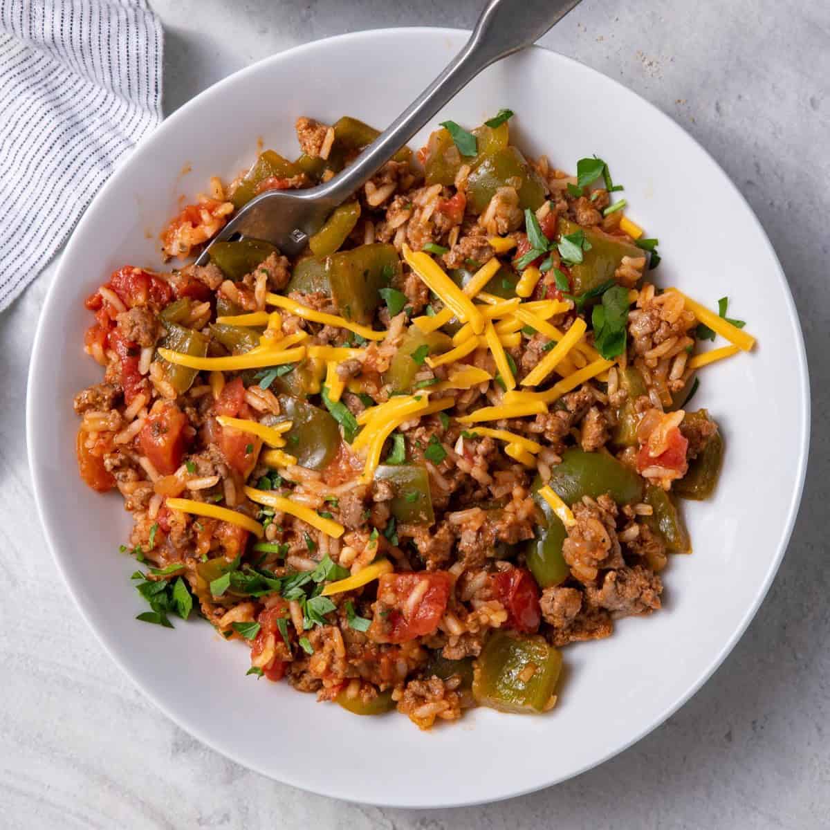 unstuffed pepper recipe