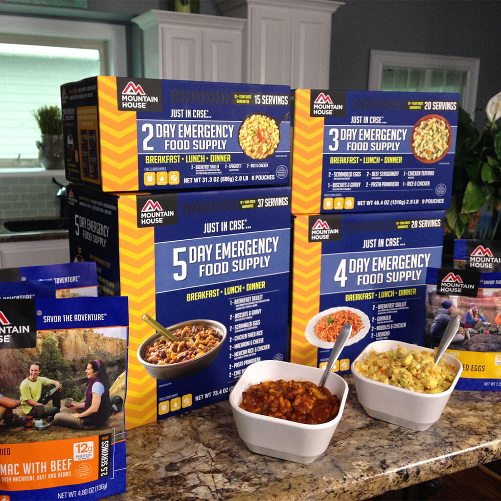 mountain house emergency meals