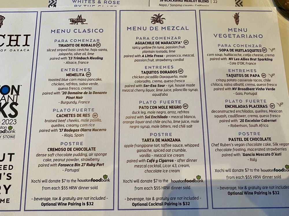 xochi mexican cuisine wyndmoor menu