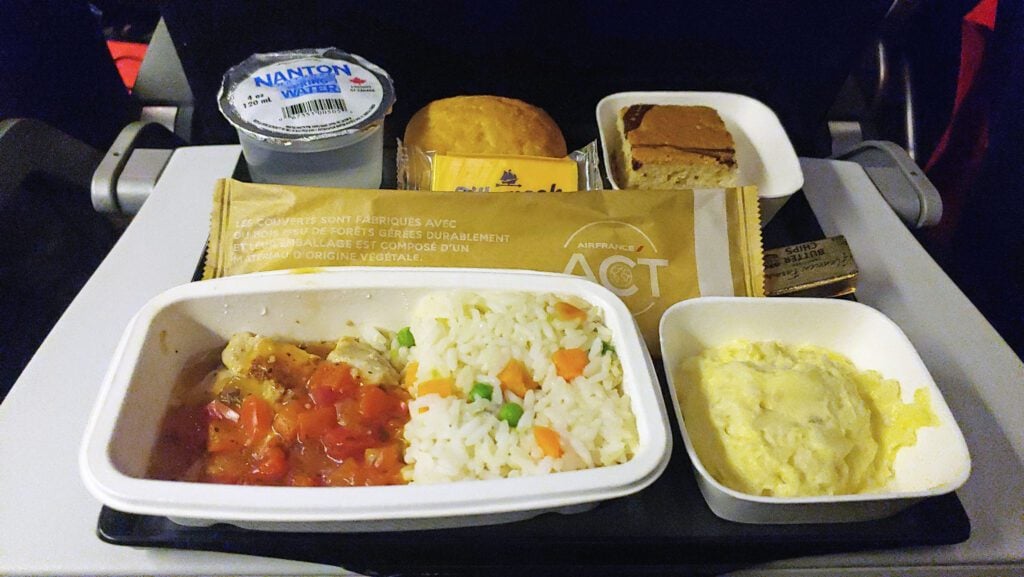 air france meal selection