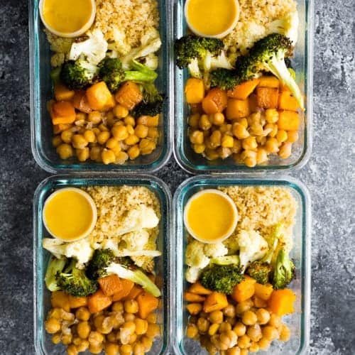 vegan dinner meal prep