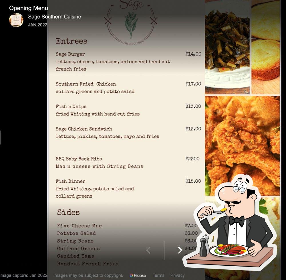 sage southern cuisine menu