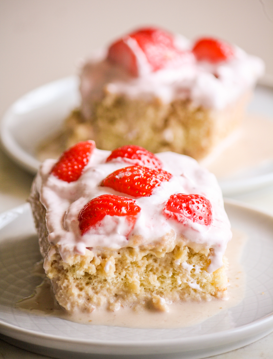 tres leches cake with strawberries recipe