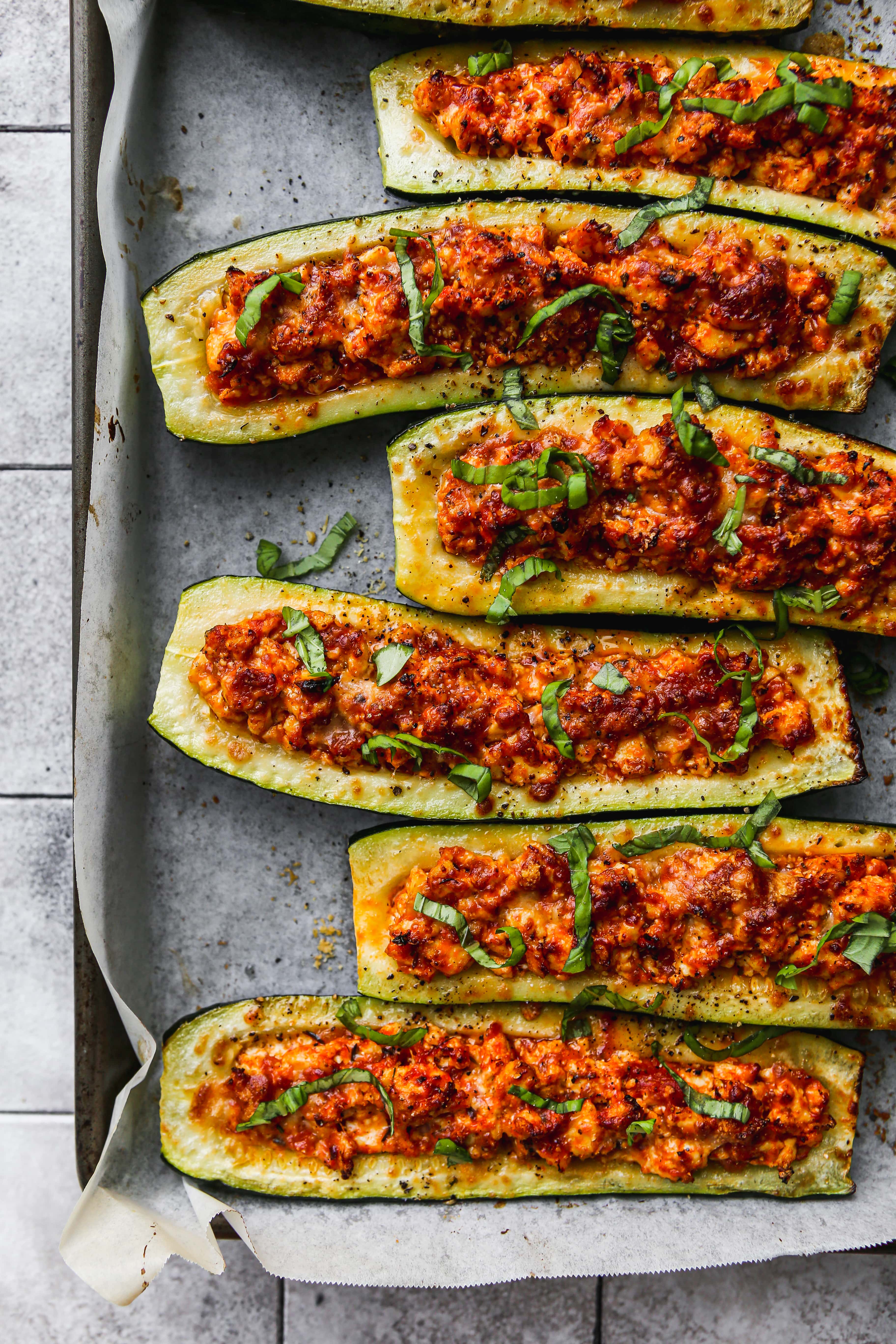 vegetarian stuffed zucchini recipes