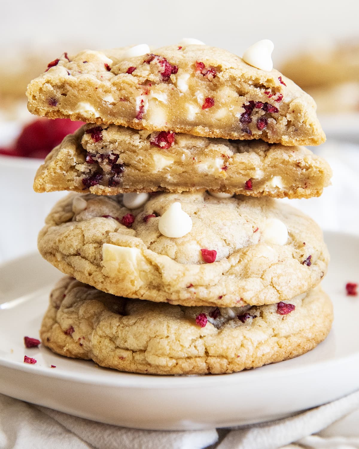 white chocolate raspberry cookies recipe