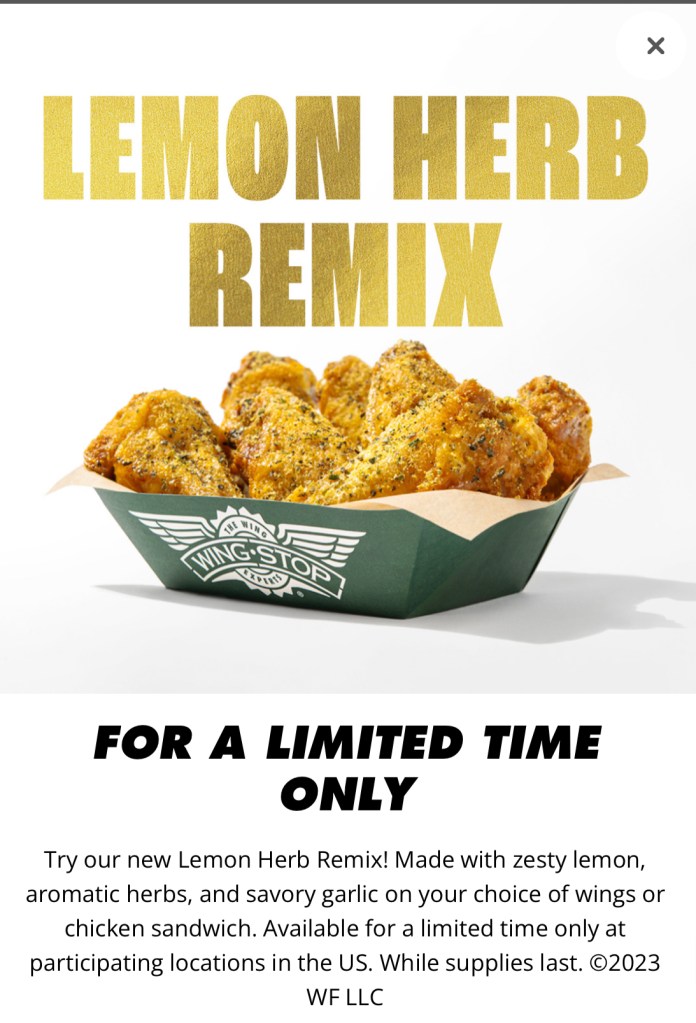 wingstop latto meal