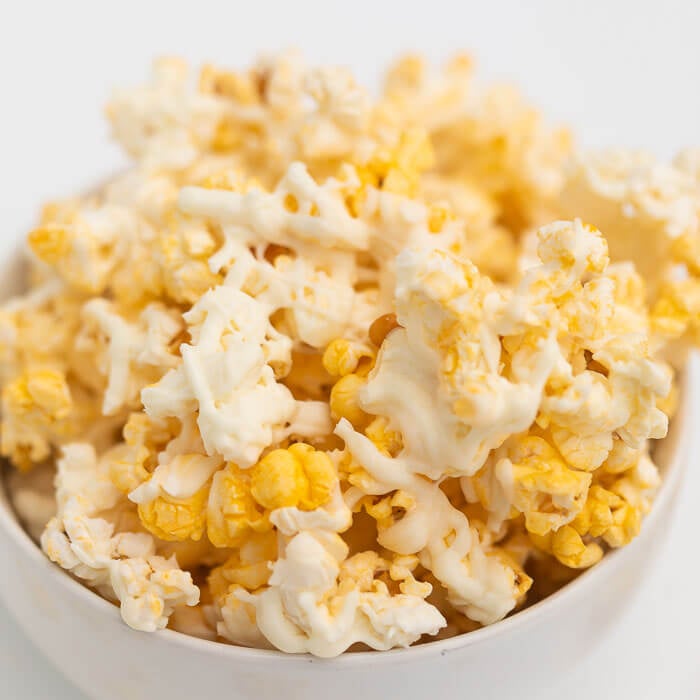 recipe for popcorn and white chocolate