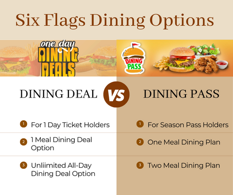 six flags meal plan