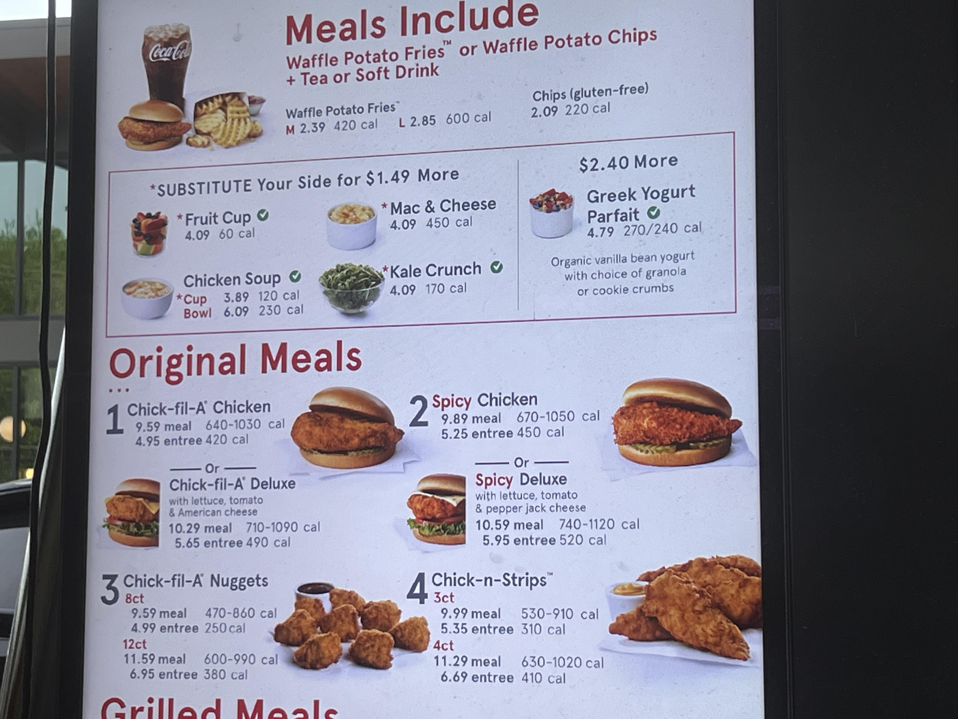 how much is chick fil a chicken sandwich meal