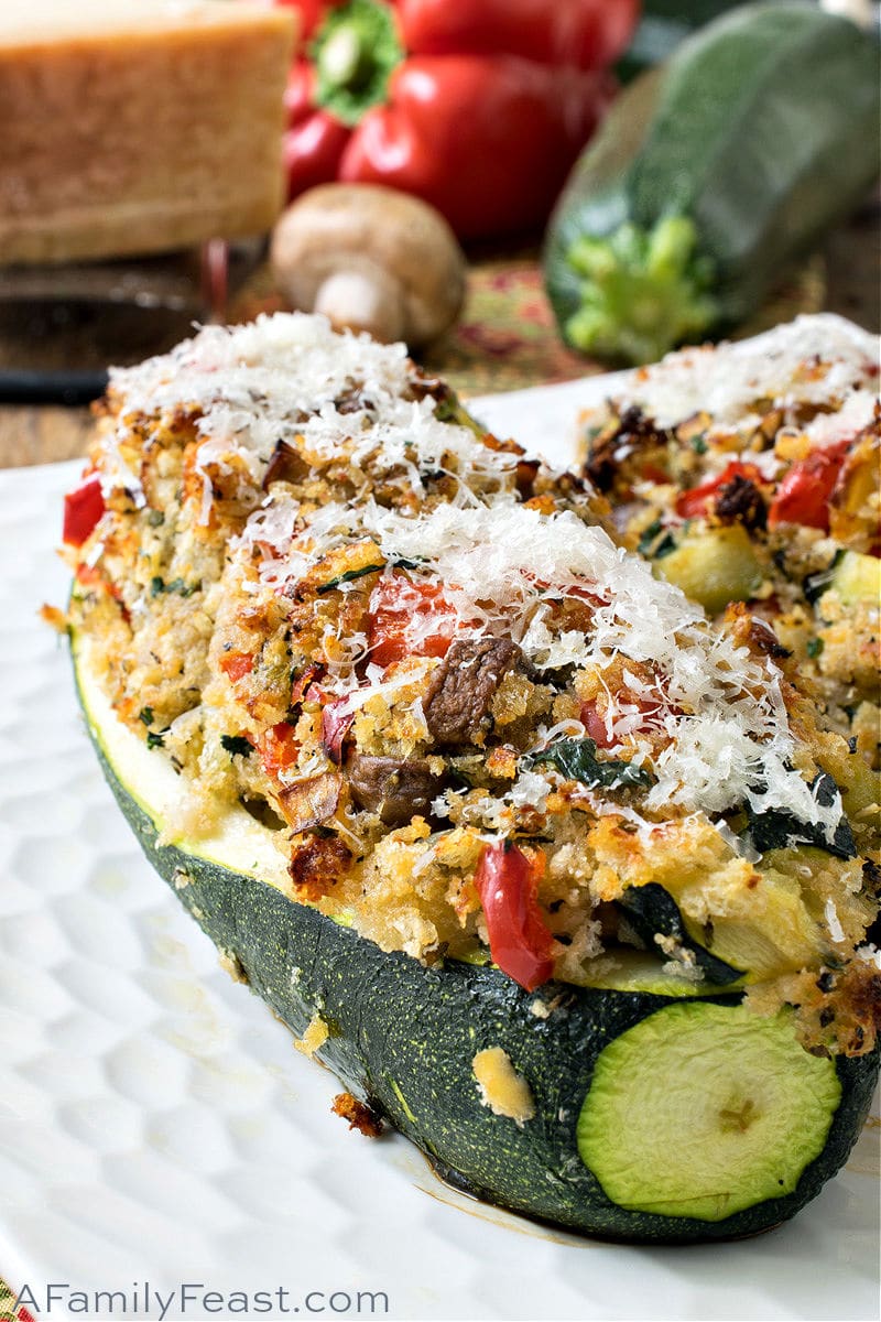 vegetarian stuffed zucchini recipes