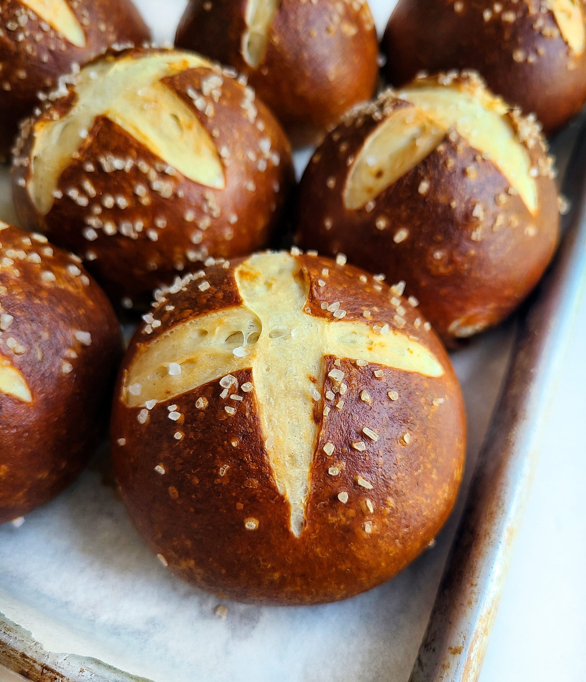 pretzel bun recipe