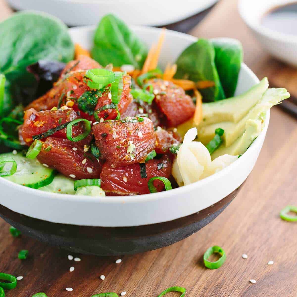 yellowfin poke recipe
