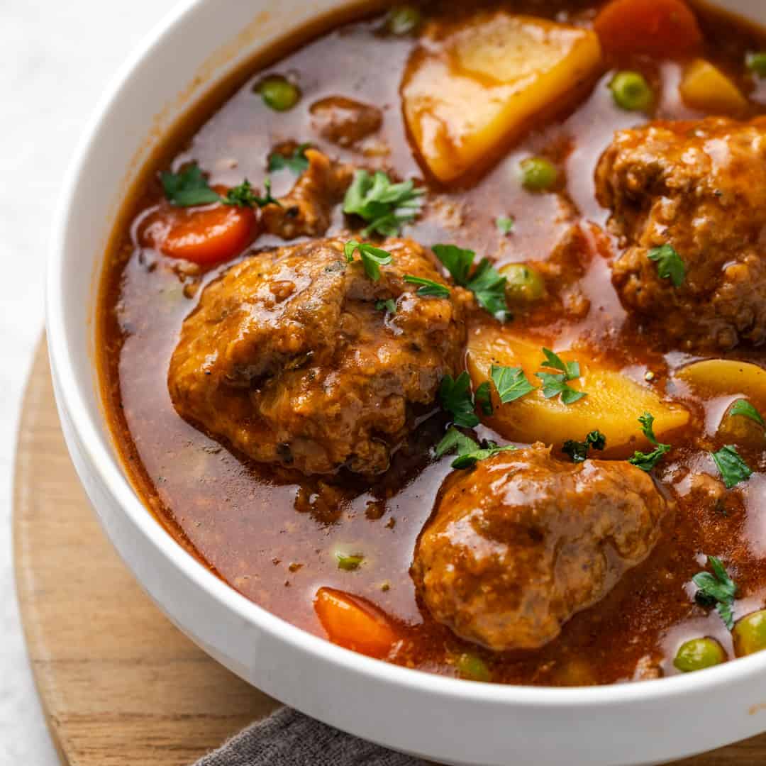stew meatballs recipe