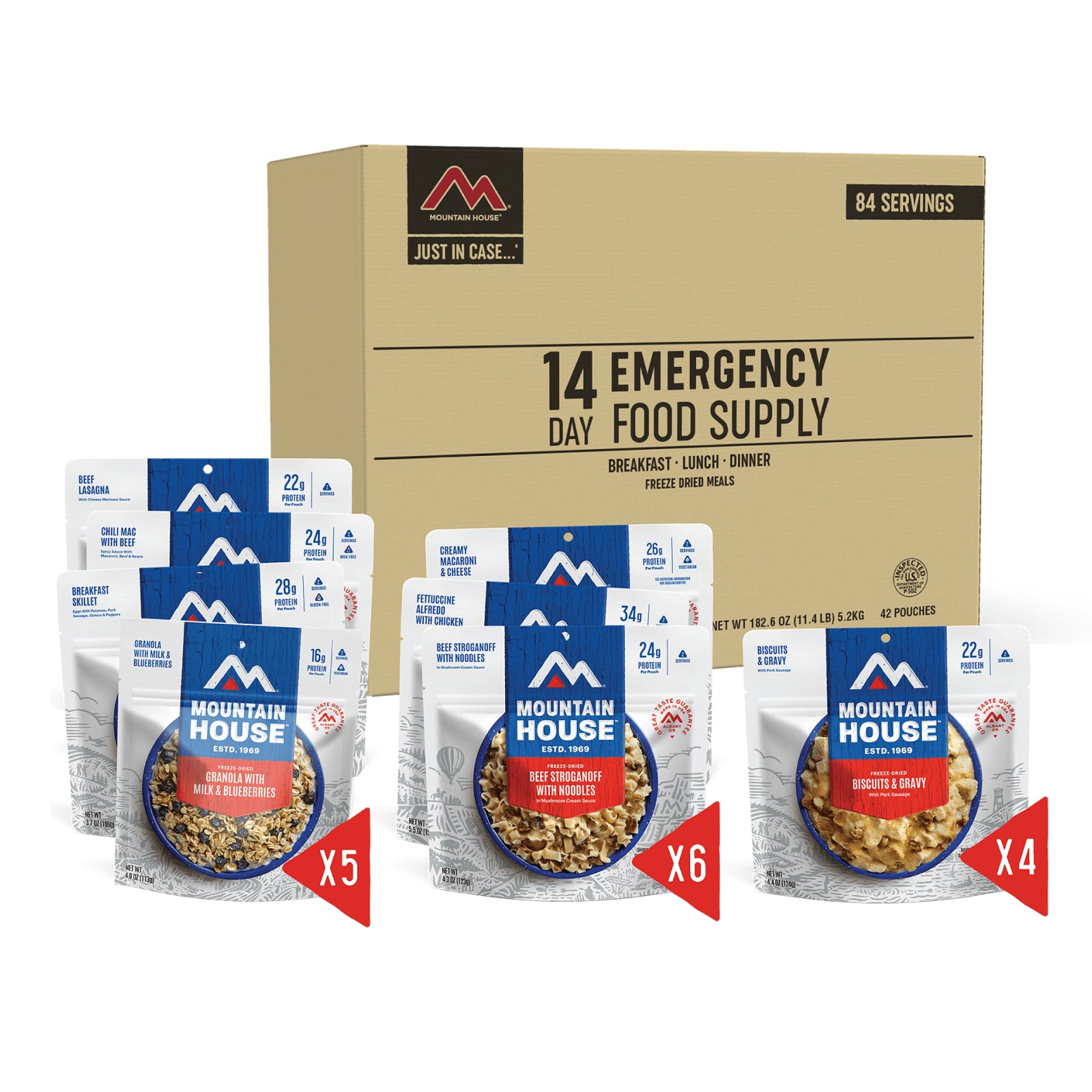 mountain house emergency meals