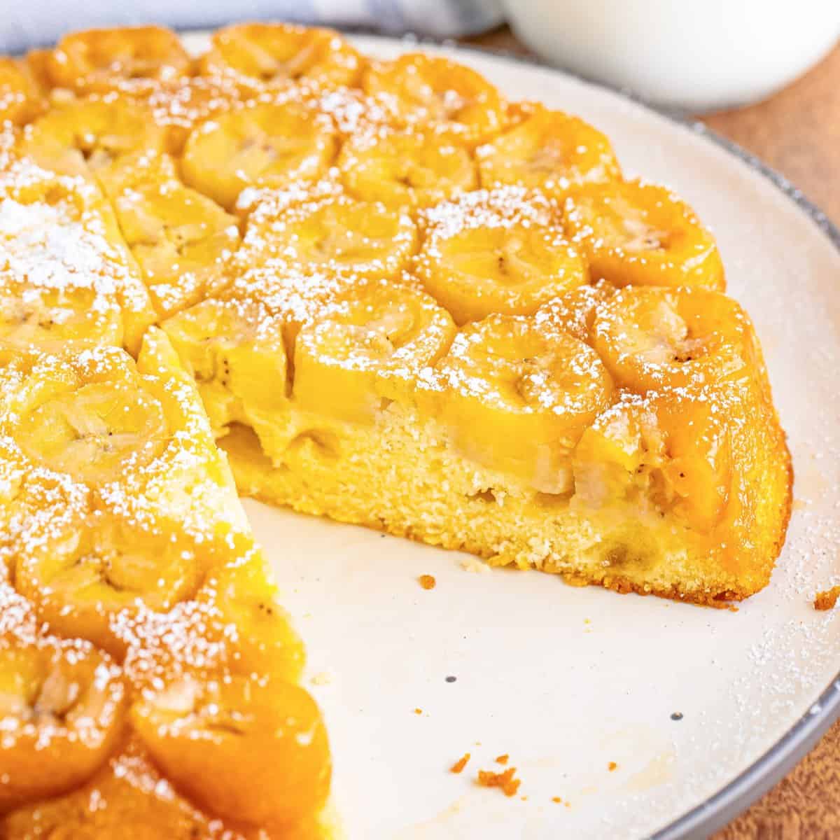 banana upside down cake recipe
