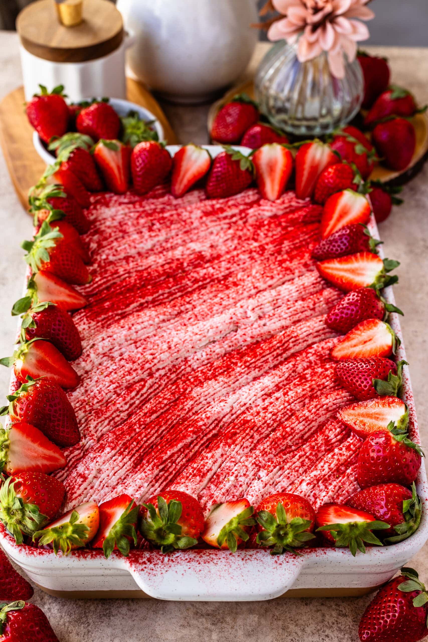 tres leches cake with strawberries recipe