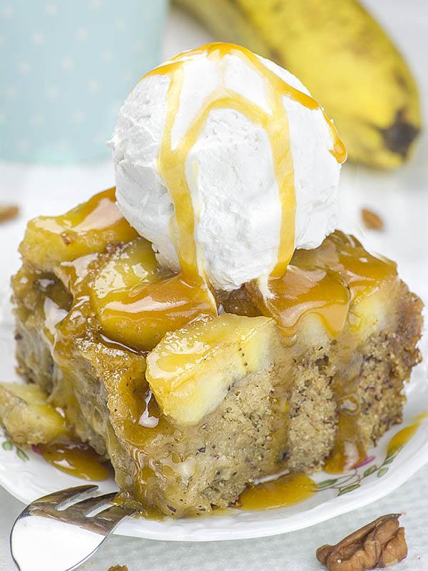 banana upside down cake recipe