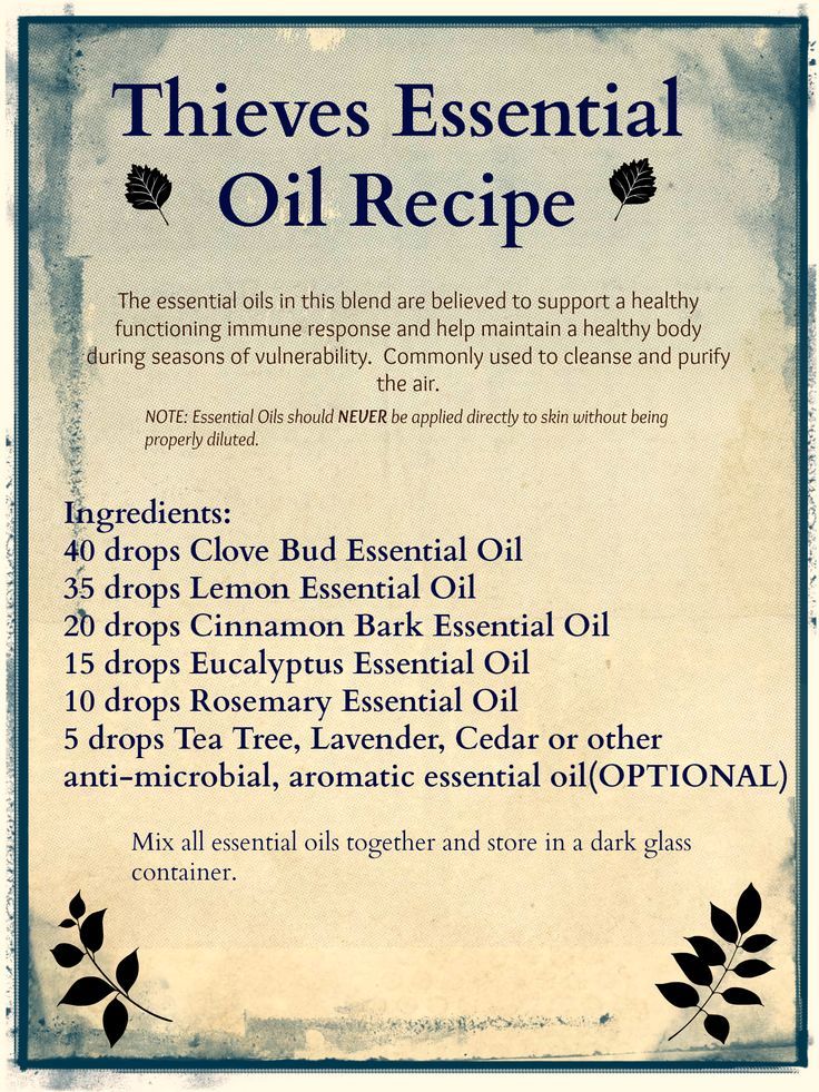 recipe for thieves oil