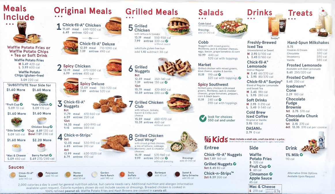 how much is chick fil a chicken sandwich meal