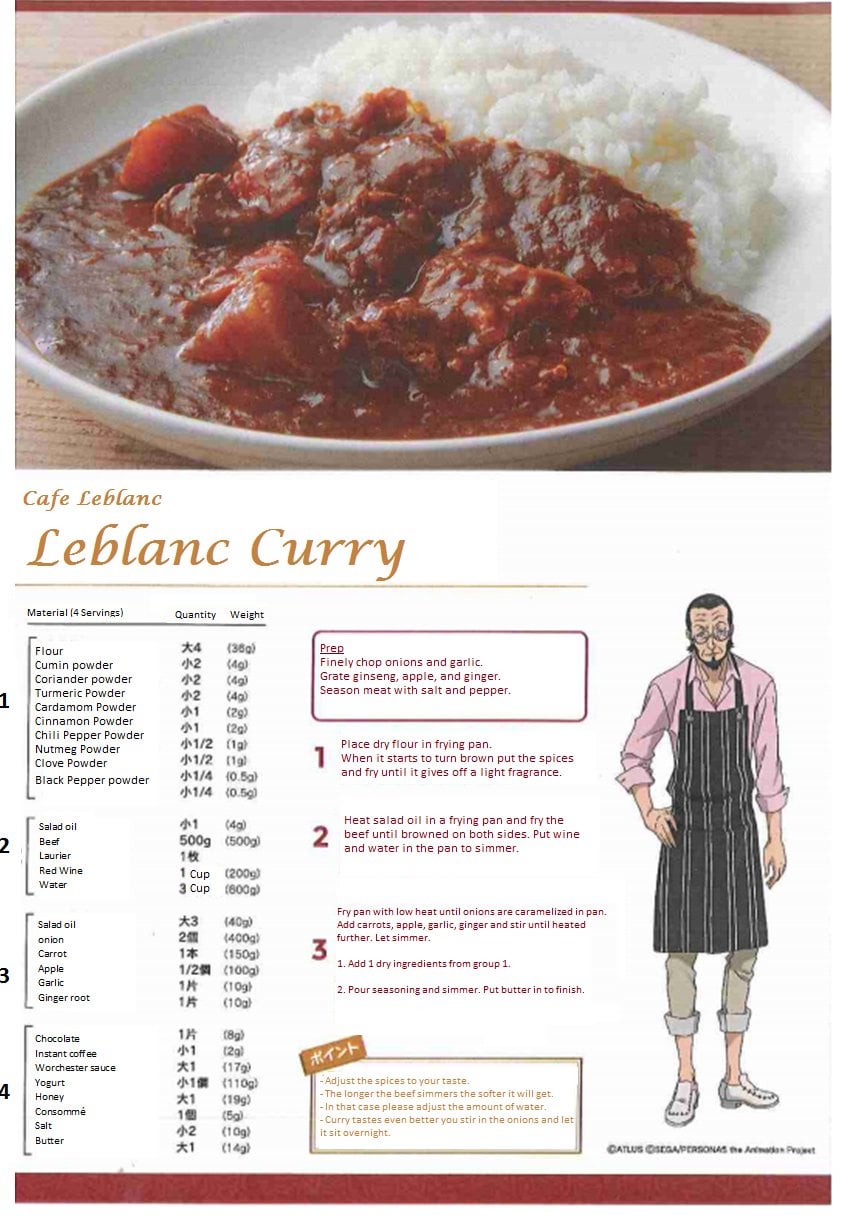 cafe leblanc recipe