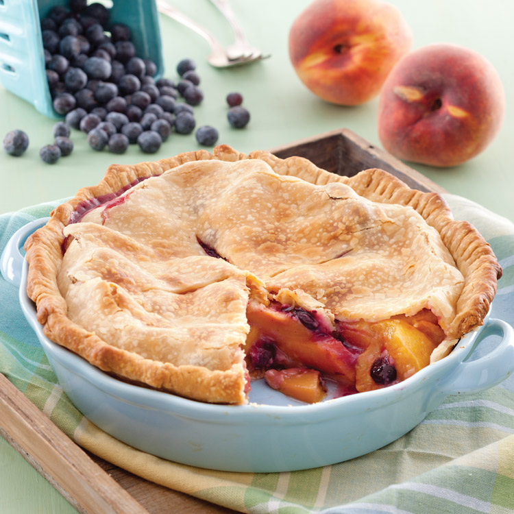 peach blueberry pie recipe