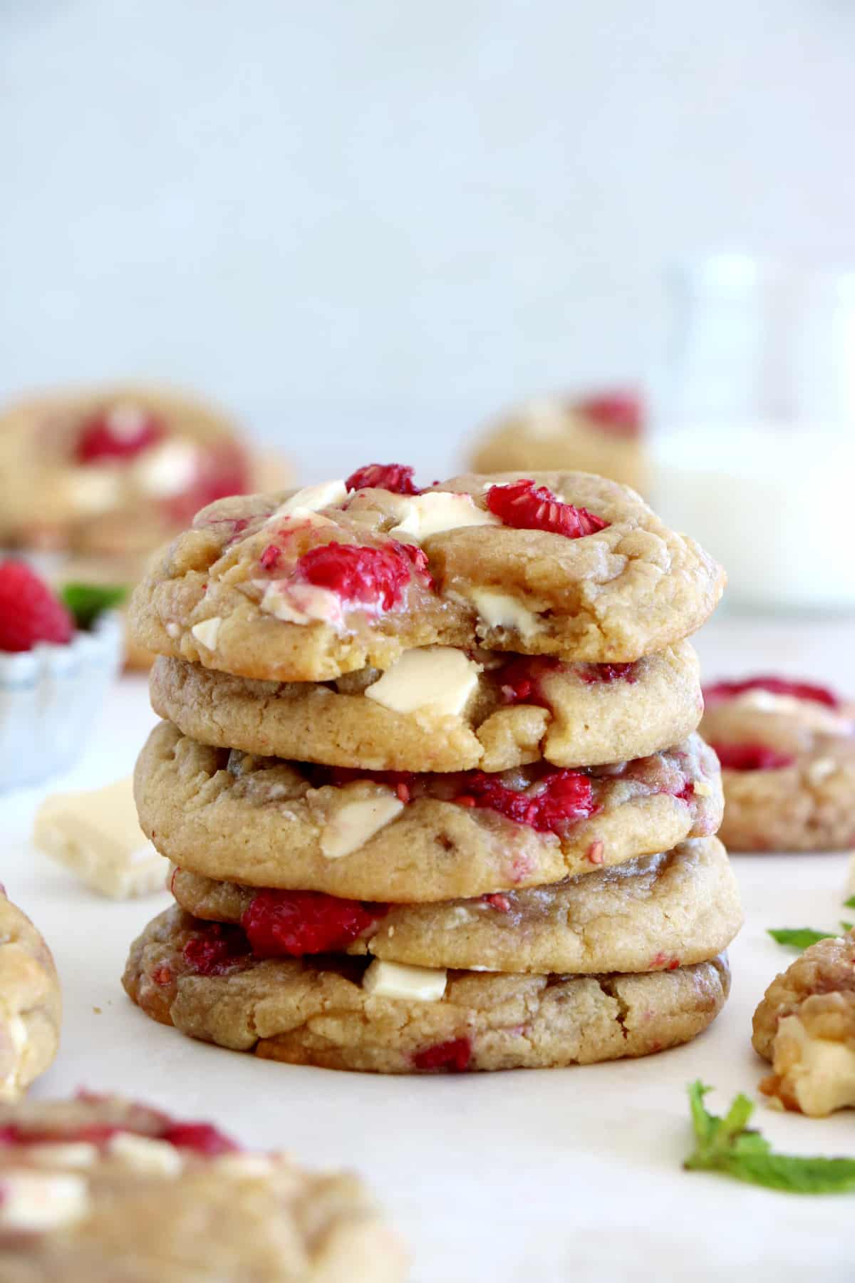 white chocolate raspberry cookies recipe