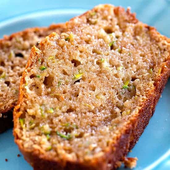 zucchini bread recipe made with applesauce