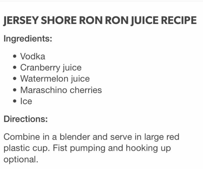 ron ron juice recipe