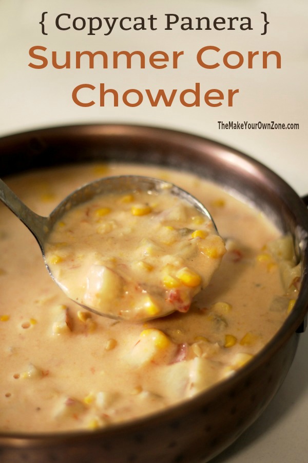 panera corn chowder recipe