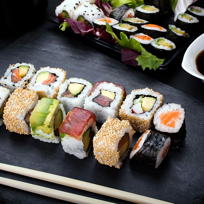 sushi and asian cuisine