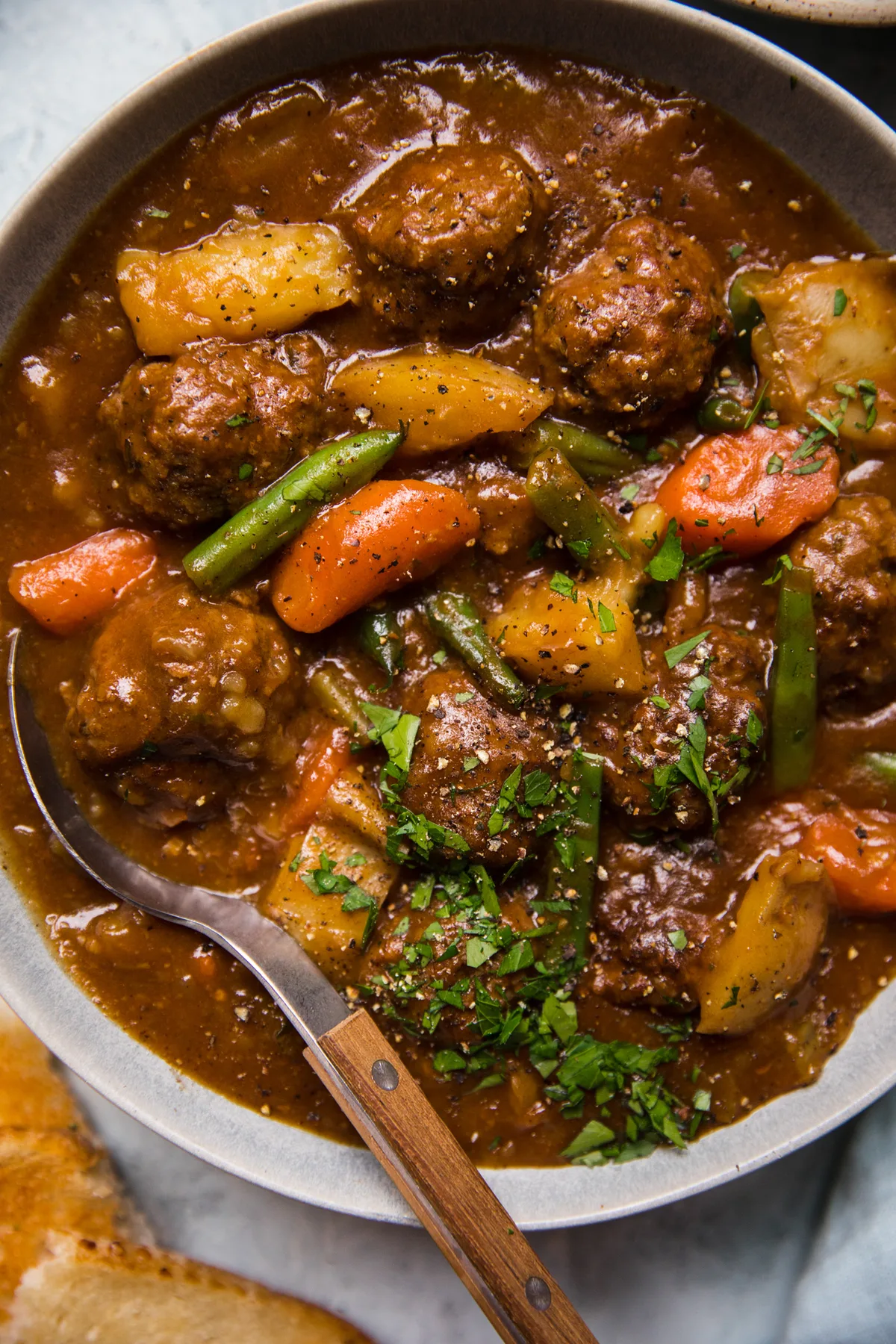 stew meatballs recipe
