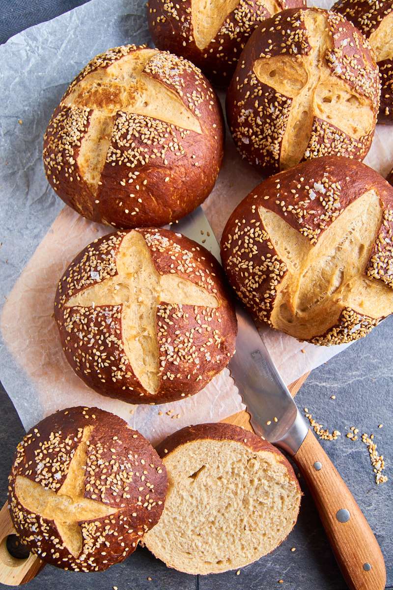 pretzel bun recipe