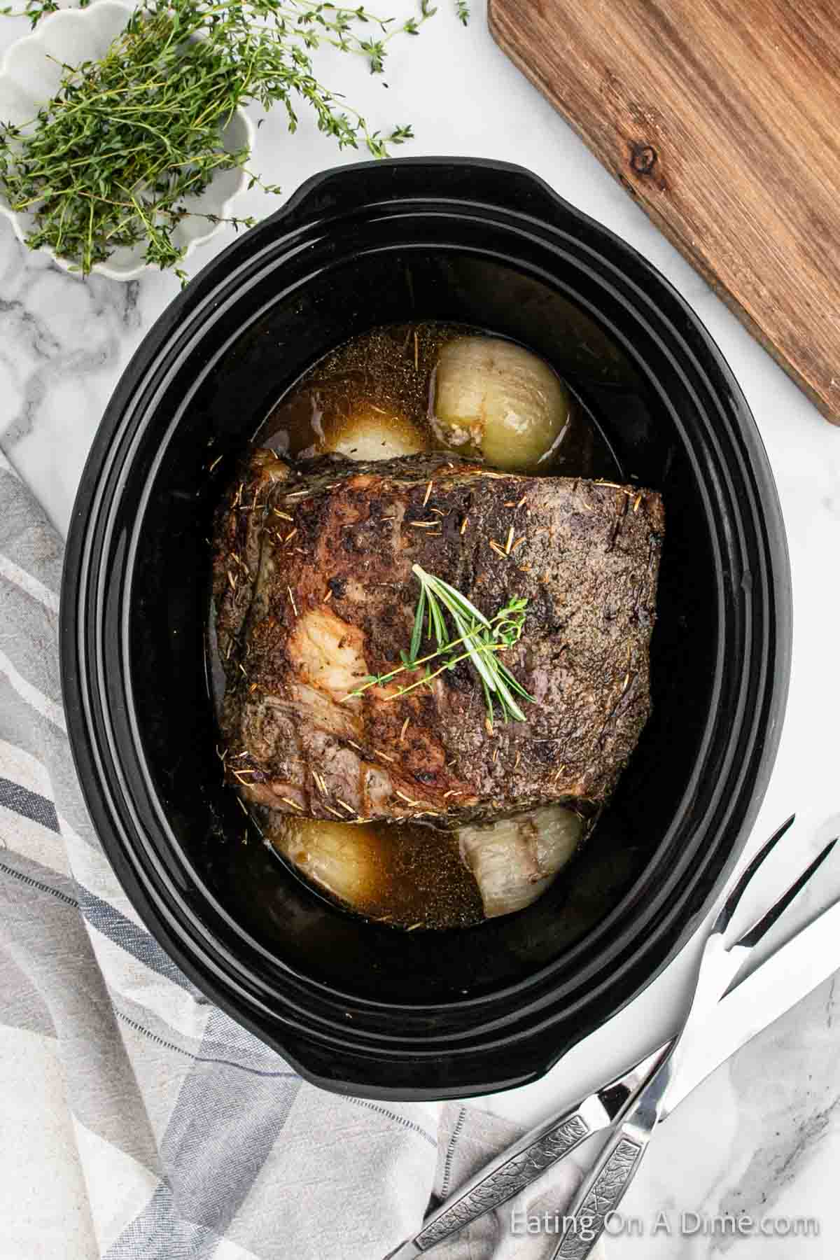 standing rib roast crock pot recipe