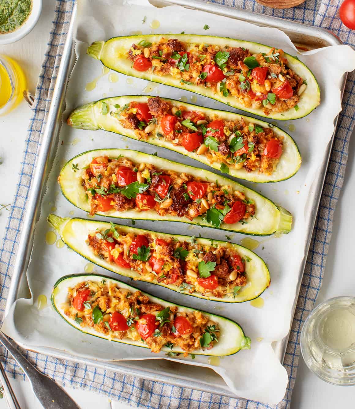vegetarian stuffed zucchini recipes