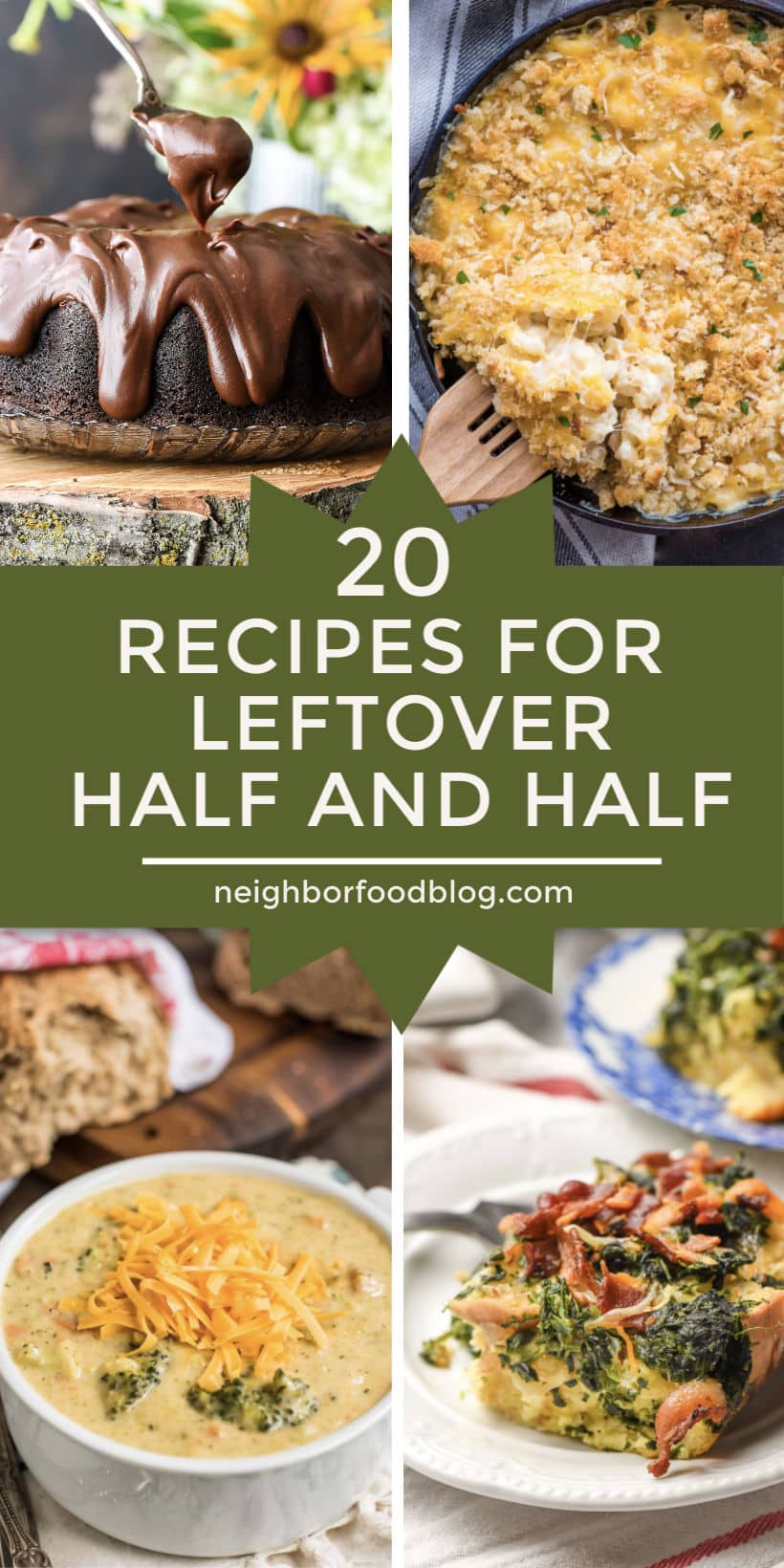 recipes that use half and half
