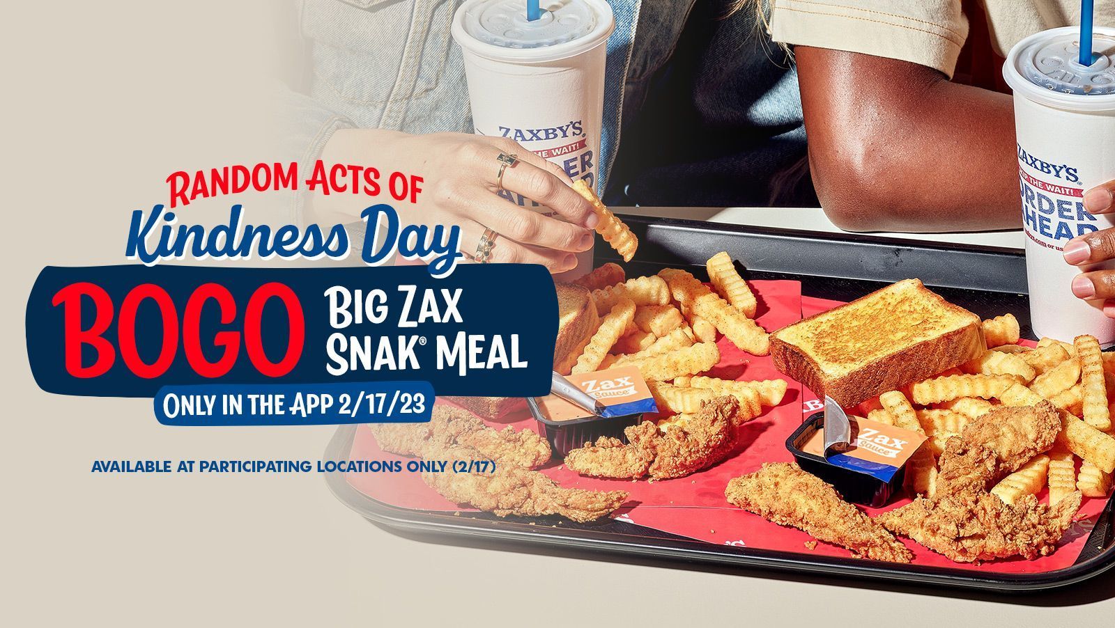zaxby's big zax snak meal calories