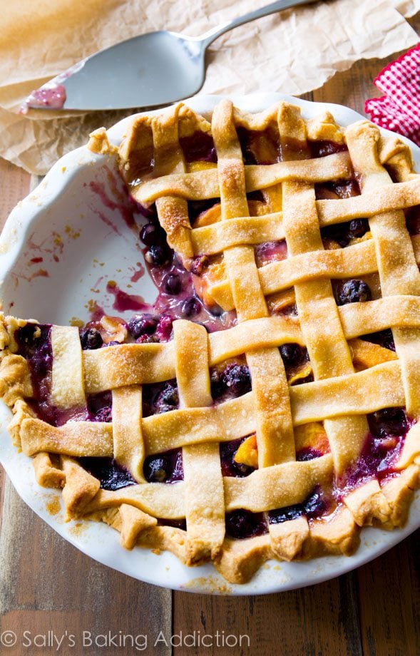 peach blueberry pie recipe