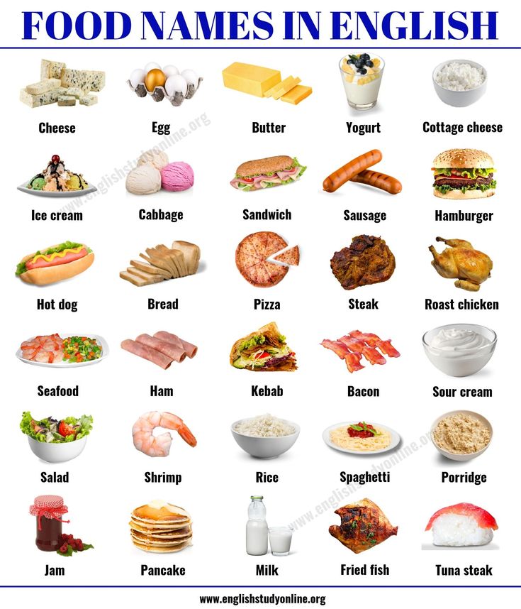 meal names