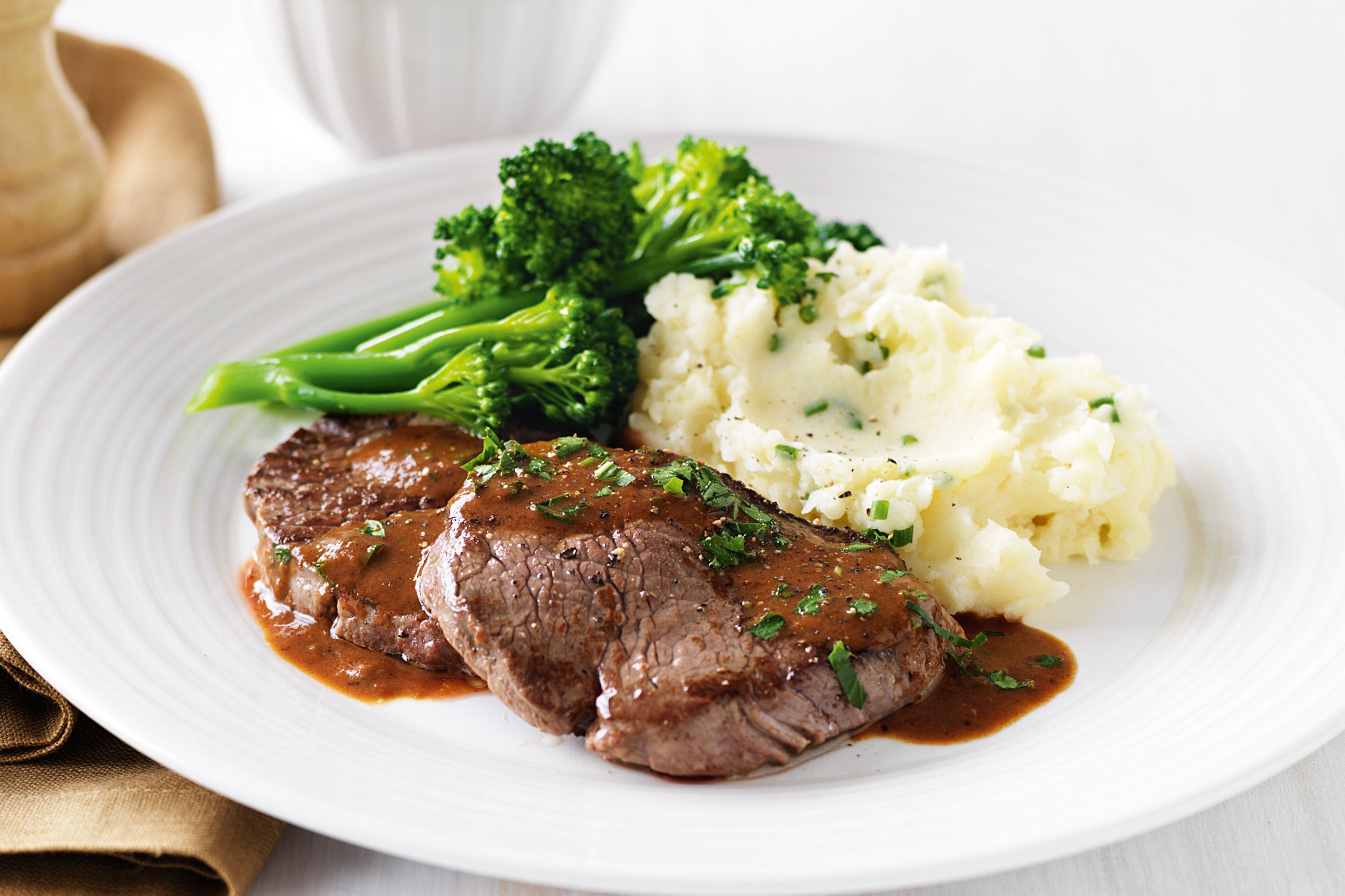steak and mashed potatoes recipe