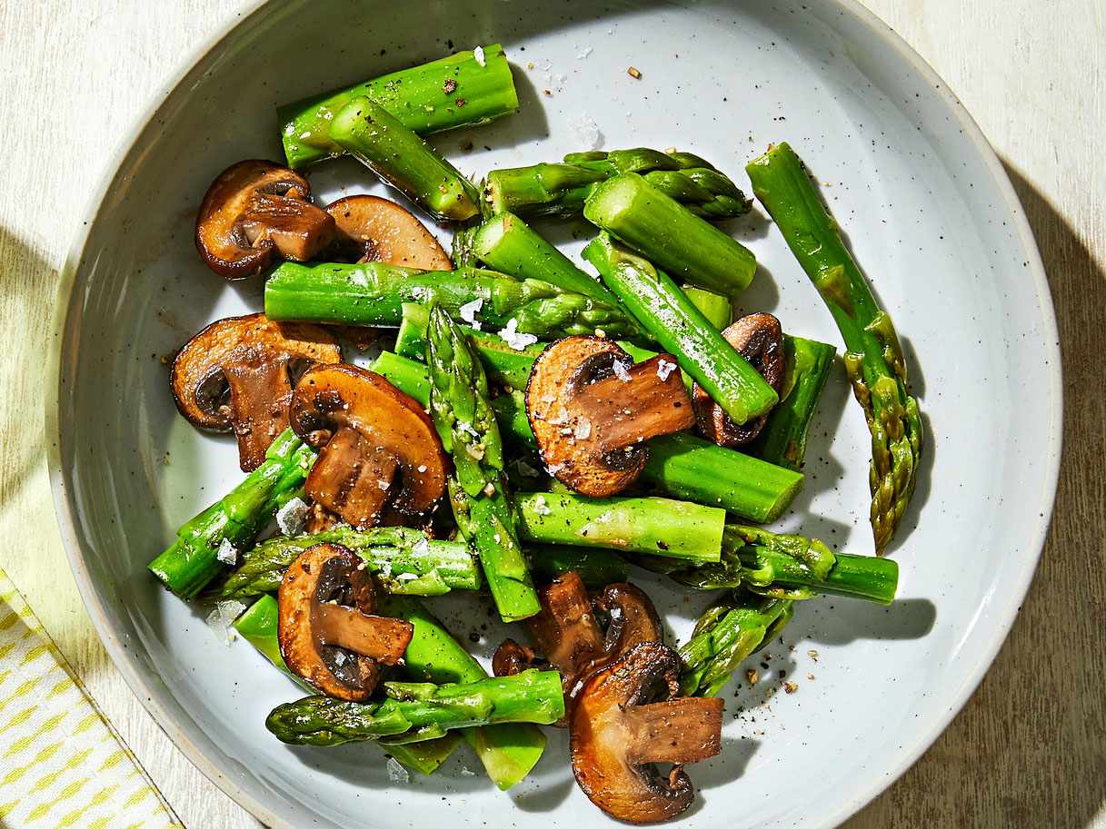 recipes using asparagus and mushrooms