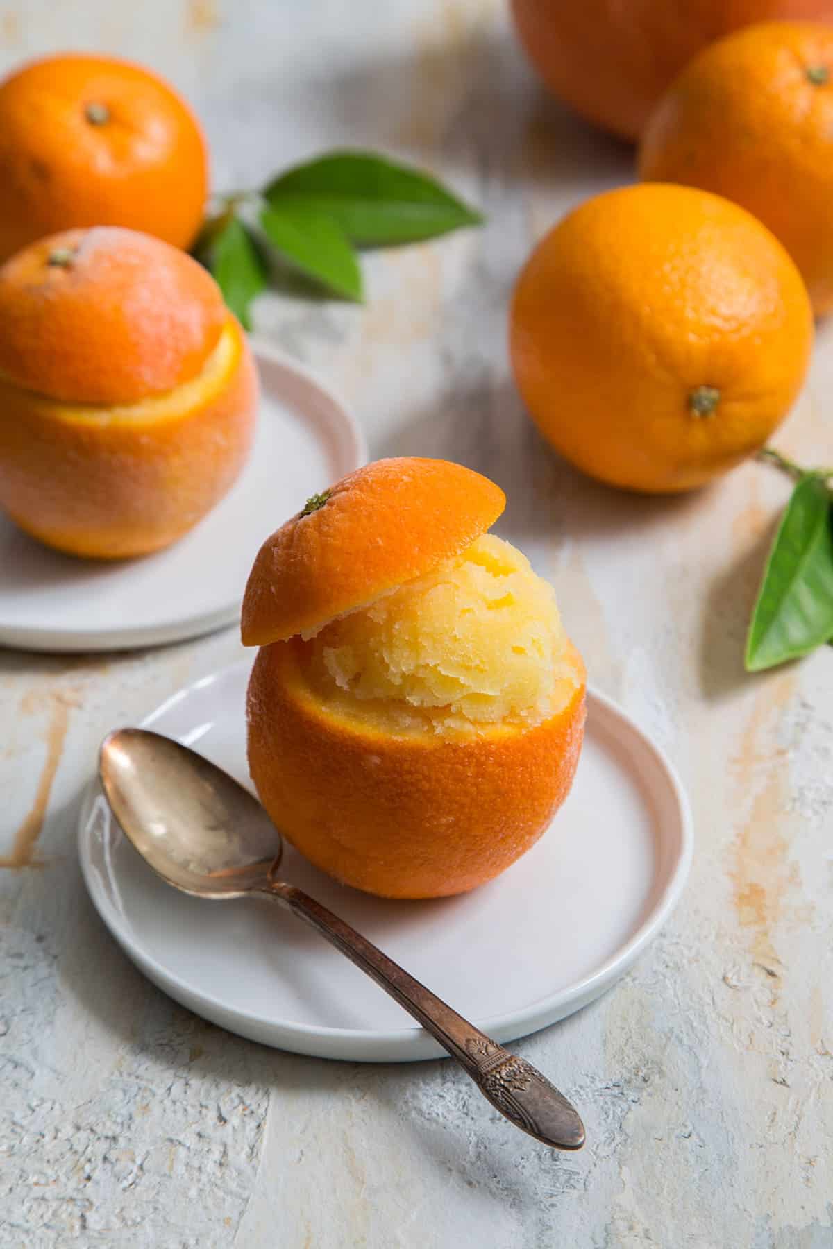 orange sorbet recipe