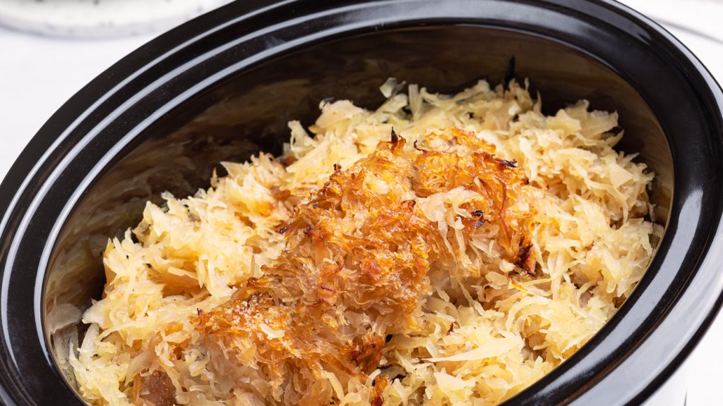 recipe for pork and sauerkraut in a crock pot