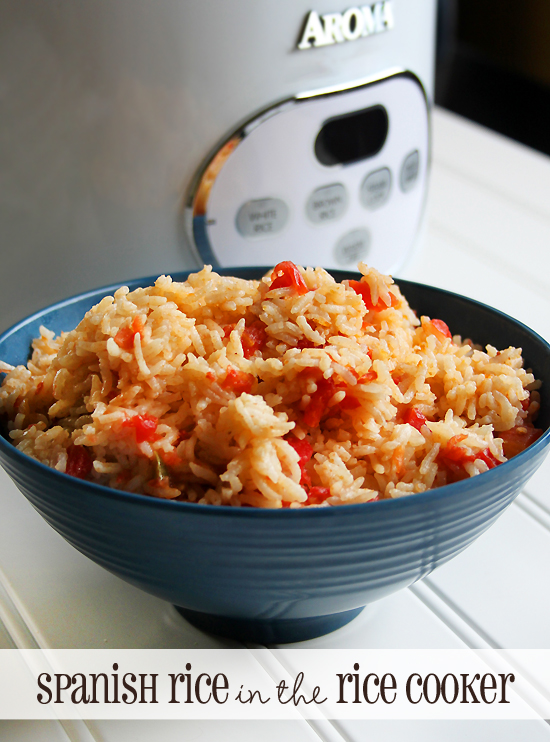 spanish rice cooked in a rice cooker recipe