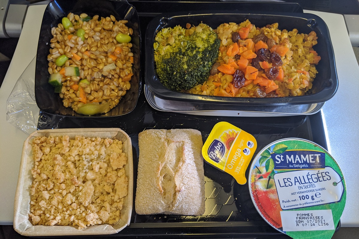 air france meal selection
