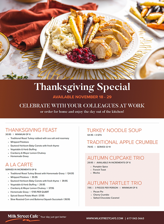 thanksgiving meal restaurant near me