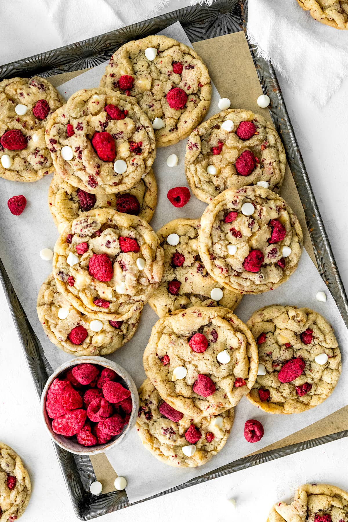 white chocolate raspberry cookies recipe